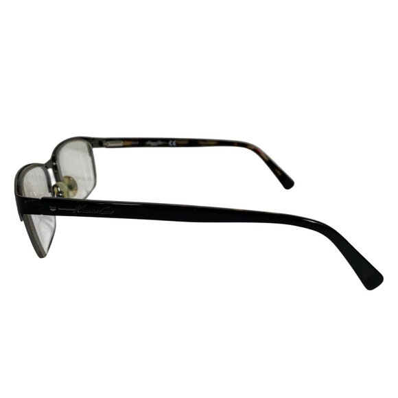 Kenneth Cole New York Black/Tortoise Rectangular Frame ONLY w/ Case + Cloth - Picture 5 of 8